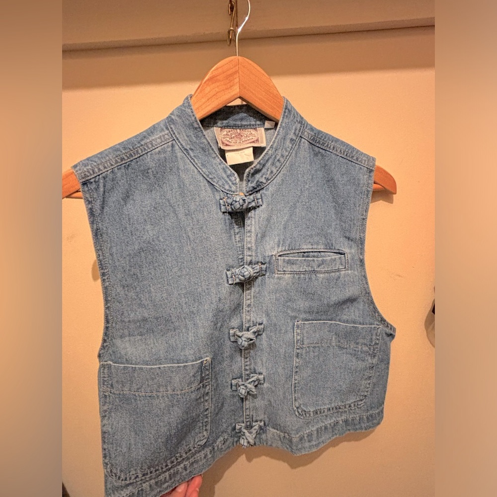 Deadstock USA Made Grass Raggs Denim Vest